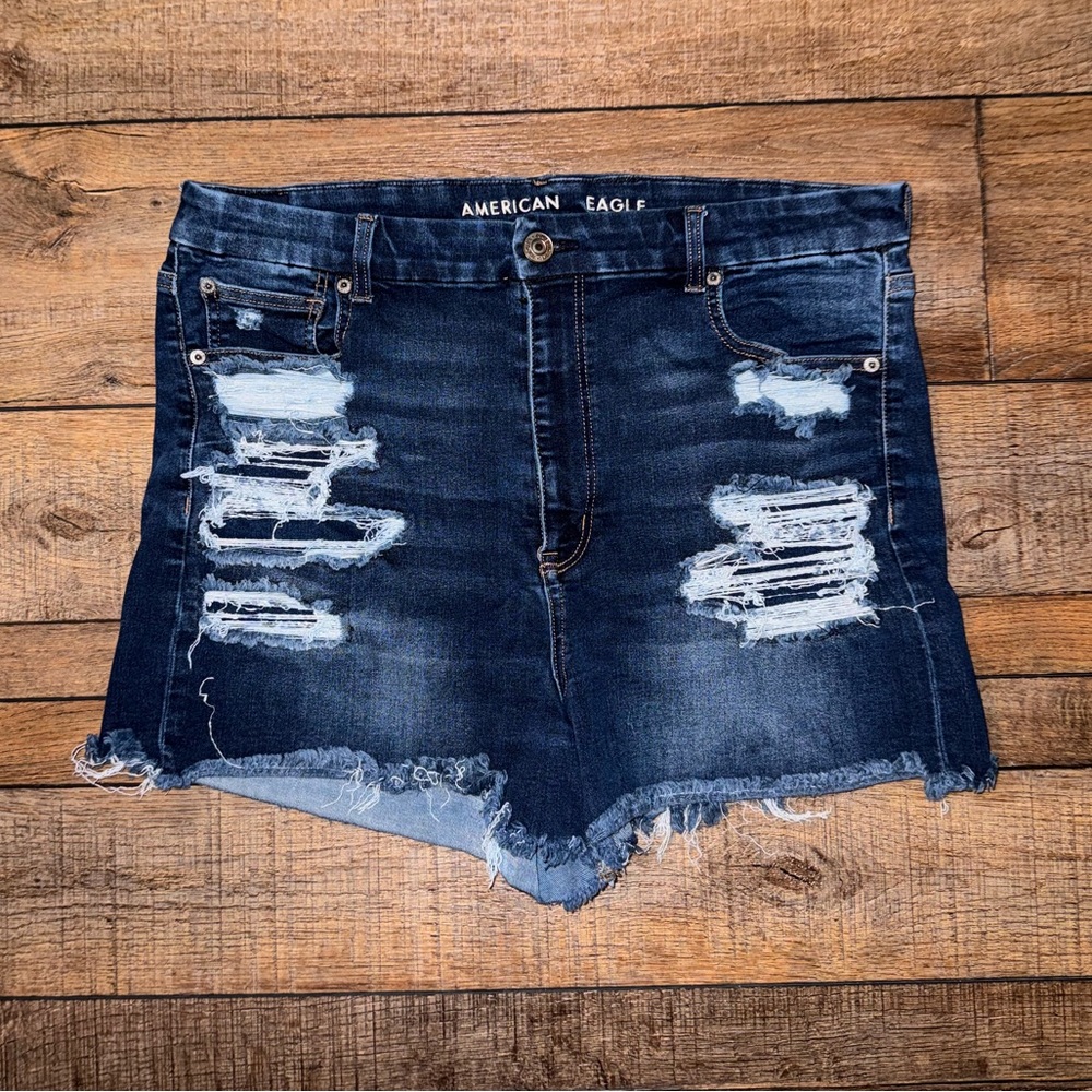 American Eagle Jean Shorts - Hi-Rise Shortie - Size 18